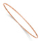 10k Rose Gold 1.5mm Polished Slip-on Bangle Bracelet