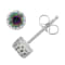 Round Mystic Fire Green Topaz Sterling Silver Children's Stud Earrings 0.50ctw