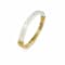 14K Gold Over Brass Clear Ridge Acrylic Hinge Bangle