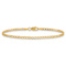 10k Yellow Gold 2.2mm Flat Beveled Curb Link Bracelet