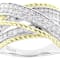 Round Moissanite Two-Tone Jewelry Set In 14K Gold Over Sterling Silver