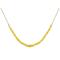 Yellow Sapphire Rondelle Beaded Necklace In 18K Gold Over Sterling Silver