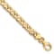 14k Yellow Gold 6.2mm Hand-polished Fancy Link Bracelet