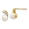 14K Yellow Gold 5-6mm White Round Freshwater Cultured Pearl 0.01ct
Diamond Post Earrings