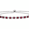 Rhodolite Bolo Bracelet In Sterling Silver 4.20ctw