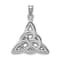 Rhodium Over 14K White Gold Polished Trinity Knot Pendant