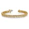 14K Two-tone Gold I1/G-H Diamond Tennis Bracelet 2.23ctw