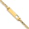 14k Yellow Gold Cut-out Heart Mariner Link ID Bracelet