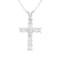 1.50ctw Diamond Cross Pendant in 14k White Gold