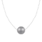 10mm Gray Cultured Freshwater Pearl Sterling Silver Necklace