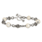 Sterling Silver Oxidized Freshwater Cultured Pearl Bracelet