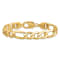 14K Yellow Gold 10mm Flat Figaro Chain Bracelet