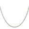 Sterling Silver 2mm Box Chain with 4-inch Extension Necklace