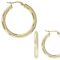 Gold-Tone Hoop Earring Set Of 2