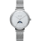 Obaku Women's Maane White Dial Stainless Steel Mesh Band Watch