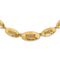 14K Yellow Gold Polished and Textured Fancy Plus 2-inch Ext. Necklace