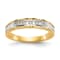 14K Yellow Gold AA Quality Ladies Wedding Band