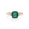 2.18 Ctw Emerald With 0.12 Ctw White Diamond Ring in 14K YG