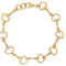Chain Link Bracelet In 18K Gold Over Bronze