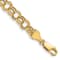 14k Yellow Gold 6mm Double Link Charm Bracelet
