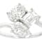 Symbolic Lab-Grown Diamond Multi-Shape Three-Stone Ring In 14K White Gold