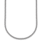 Rhodium Over Sterling Silver 2.7mm Box 24 Inch Chain