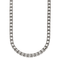 Rhodium Over Sterling Silver Polished 5.0mm Box 16 Inch Chain
