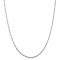 Rhodium Over Sterling Silver 1.75mm Singapore Chain