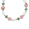 Sterling Silver Aventurine, Crystal, Jadeite and Jasper 18-inch with
2-inch Extension Necklace