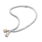 29.43ctw Yellow Cubic Zirconia, Rhodium Plated over Sterling Silver
Two-Stone Tennis Collar Necklace