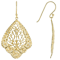 Dangle Earrings In 18K Gold Over Sterling Silver