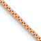 14k Rose Gold 1mm Solid Box 16 Inch Chain
