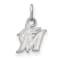 Rhodium Over Sterling Silver MLB Miami Marlins LogoArt Pendant