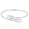 9.5-10mm White Cultured Freshwater Pearl Silver  Bracelet