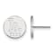 Rhodium Over Sterling Silver MLB LogoArt Los Angeles Dodgers Post Earrings