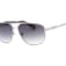 Guess Shiny Dark Nickel Frame / Gradient Smoke Lenses Sunglasses
