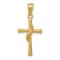 14K Yellow Gold Polished Cross Pendant