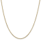 14K Yellow Gold 1.8mm Diamond-cut Round Open Link Cable Chain Necklace