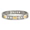 Titanium Brushed and Polished Yellow IP-Plated Bracelet