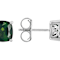 Chrome Diopside Solitaire Stud Earrings In Sterling Silver 2.67ctw