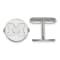 Rhodium Over Sterling Silver LogoArt University of Michigan Cuff Links