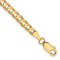 10k Yellow Gold 3.8mm Open Concave Curb Link Bracelet
