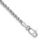 Rhodium Over 14k White Gold Spiga Link Bracelet