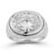 Rachel Zoe CZ Bold Dome Ring in Rhodium Over Sterling Silver