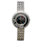 Croton Ilaria Silver Tone Floating Crystal Watch with Black Mother Of
Pearl Dial