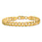 14k Yellow Gold 7.25mm Flat Beveled Curb Chain Bracelet