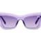 Quay On the Radio Purple Cat Eye Frame / Smoke Lenses Sunglasses