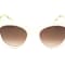 Kate Spade Marigold Ivory Cat Eye Frame / Brown Lenses Sunglasses