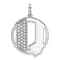 14K White Gold Gatsby Diamond Initial Q Charm
