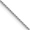 Rhodium Over 14k White Gold 0.85mm Solid Spiga 24 Inch Chain
